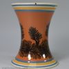 Pearlware pottery spill vase with dendritic mocha decoration, circa 1820