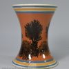 Pearlware pottery spill vase with dendritic mocha decoration, circa 1820