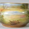 Royal Doulton bowl with a view of Cawdor Castle painted by C. Hart, circa 1925