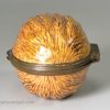 Bilston enamel Walnut patch box, circa 1780