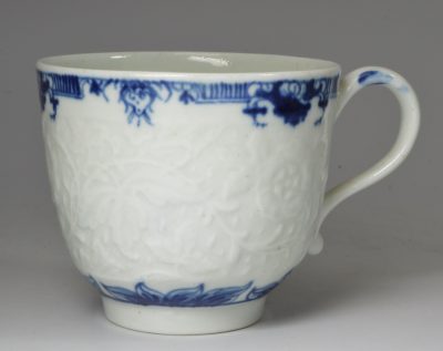 Worcester porcelain coffee cup, circa 1760