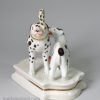 Staffordshire porcelain model of a Dalmatian and another dog, circa 1840
