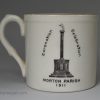 Shelly pottery mug commemorating the coronation of King George V and Mary, June 22nd 1911