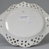 Pearlware pottery pierced basket stand, circa 1820 Spode Pottery Staffordshire