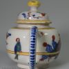 Dutch Delft polychrome teapot, circa 1750