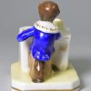 Staffordshire porcelain monkey ink well, circa 1830, possibly Alcock