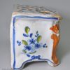 French tin glaze pottery inkwell chest of drawers, circa 1770, probably Nevers Pottery