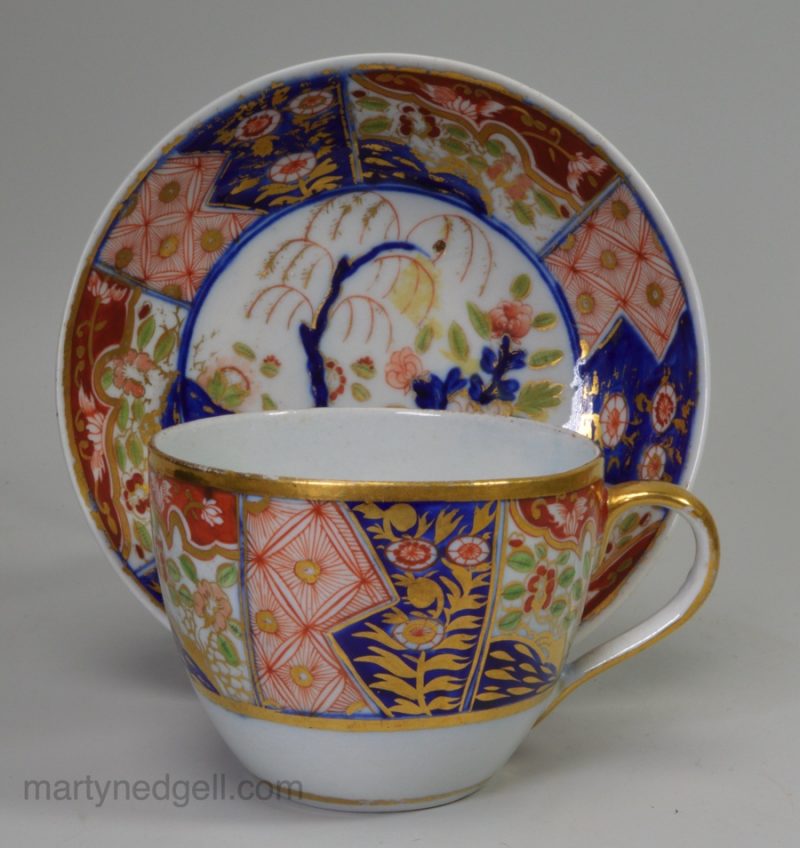 Coalport porcelain cup and saucer, circa 1820
