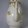 Prattware pottery coffee pot decorated with high fired enamels under a pearlware glaze, circa 1820