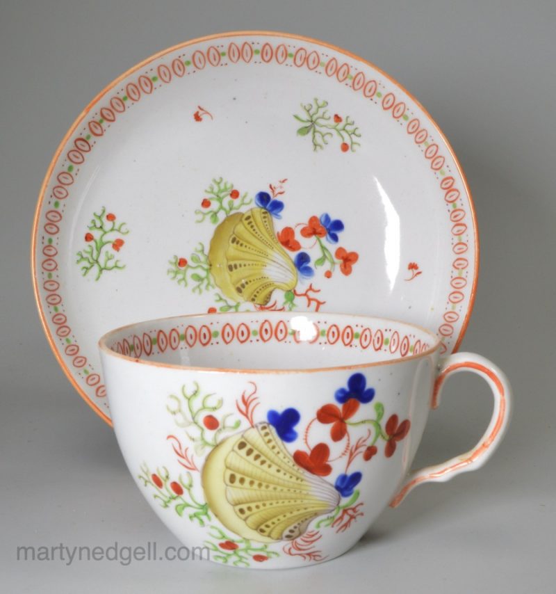 Regency porcelain cup and saucer, circa 1820