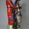 Large Staffordshire pearlware pottery group "Flight out of Egypt" circa 1820