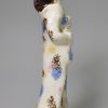 Pearlware pottery figure decorated with high fired enamels under the glaze, circa 1790
