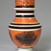 Mocha ware pottery pepper pot with dendritic decoration, circa 1830