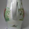Large pearlware pottery jug painted with musicians, circa 1800