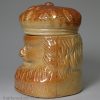 Saltglaze stoneware Scotsman jar and cover, circa 1840, Brampton in Derbyshire