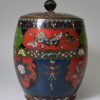 Chinese cloisonné barrel and cover, circa 1880