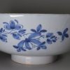 Liverpool dated delft punch bowl "Success to Gowan Hall, and Sally Hall, Remember me When distant be 1771"