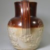 London saltglaze stoneware jug, circa 1840