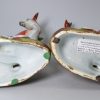 Large pair of Staffordshire bocage deer, circa 1820