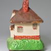Staffordshire pearlware pottery cottage pastille burner, circa 1820