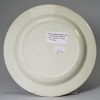 Pearlware pottery child's plate "Harriot", circa 1830, probably North East pottery