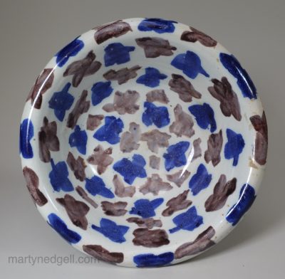Rare London delft shallow bowl, circa 1680-1700