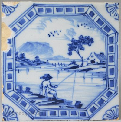 Liverpool delft tile, circa 1770