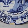 Dutch Delft Charger painted in blue with the Medici lion, circa 1700