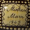 Scottish slipware pottery storage jar made for Mistress Marr 1843