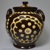 Scottish slipware pottery storage jar made for Mistress Marr 1843
