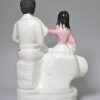 Staffordshire pottery figure of Eva and Uncle Tom, circa 1860