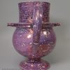 Large pink splash lustre puzzle jug, circa 1820
