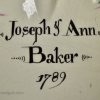 Joseph and Ann Baker's large creamware pottery jug, dated 1789