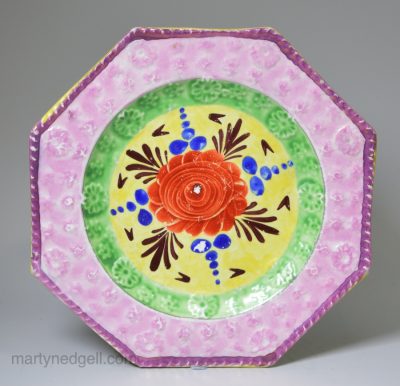 Pearlware pottery small plate, circa 1820