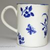Caughley porcelain mug printed in underglaze blue, circa 1770