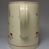 Janet Forbes creamware pottery mug, circa 1790