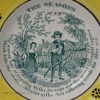 Pearlware pottery child's plate The Seasons June, circa 1830