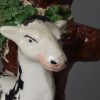 Pearlware pottery deer spill vase, circa 1820, possibly Scottish