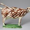 Pearlware pottery cow creamer, circa 1810