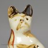 Creamware pottery cat, Bovey Tracey, circa 1790