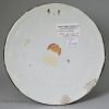 Pearlware pottery plaque moulded with The Sacrifice and decorated with overglaze enamels, circa 1820