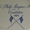 Pearlware pottery electioneering plate "Sir Philip Musgrave Bart. and the Constitution" dated 1820