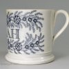 Pearlware pottery children's mug "SARAH", circa 1830