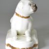 Staffordshire porcelain pug, circa 1830