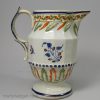 Prattware pottery jug, circa 1820