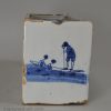 London delft flower brick, circa 1750
