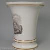 Porcelain spill vase printed with a scene of St. John's College Cambridge, circa 1830 possibly Spode
