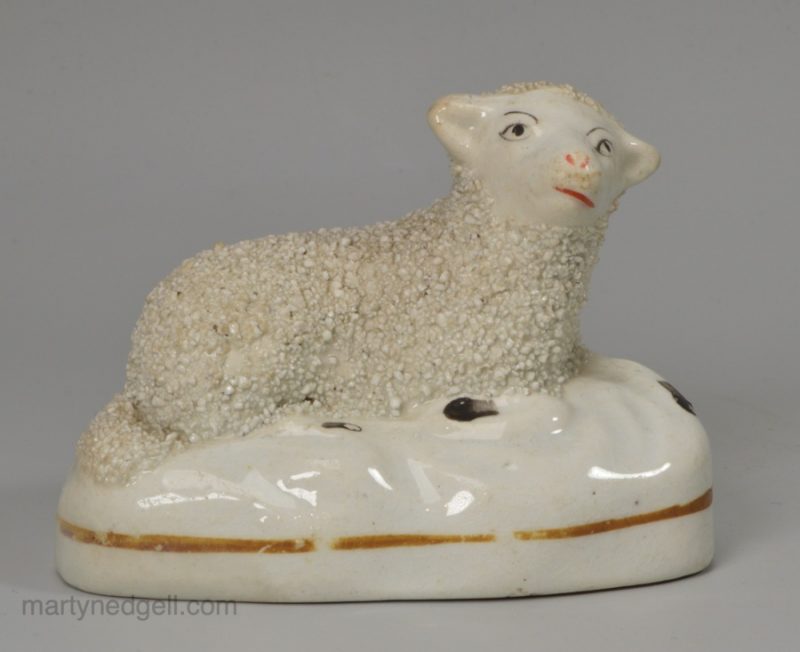 Staffordshire pottery sheep, circa 1860