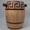 Light terracotta wine cooler decorated in the Egyptian taste, circa 1805, probably Davenport
