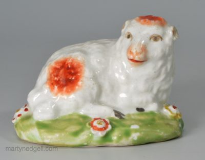 Derby porcelain sheep, circa 1780